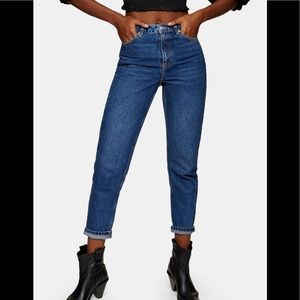 Topshop Mom High Rise Tapered Jeans